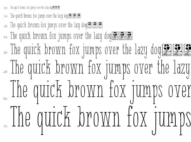 White Festive font waterfall